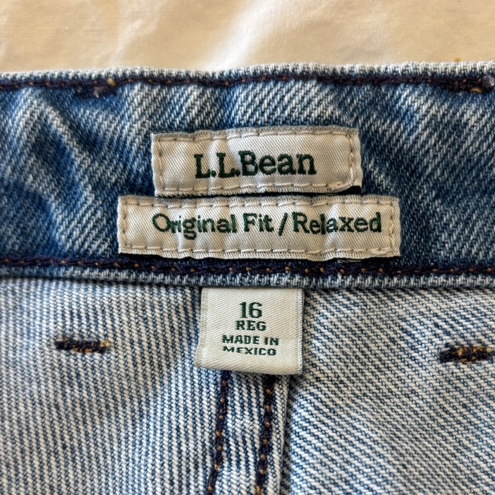 L.L. Bean Relaxed Fit Blue Denim Jeans
